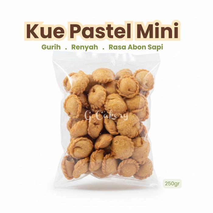 KUE KERING PASTEL ABON MINI/ PASTEL ABON SAPI 250 GRAM