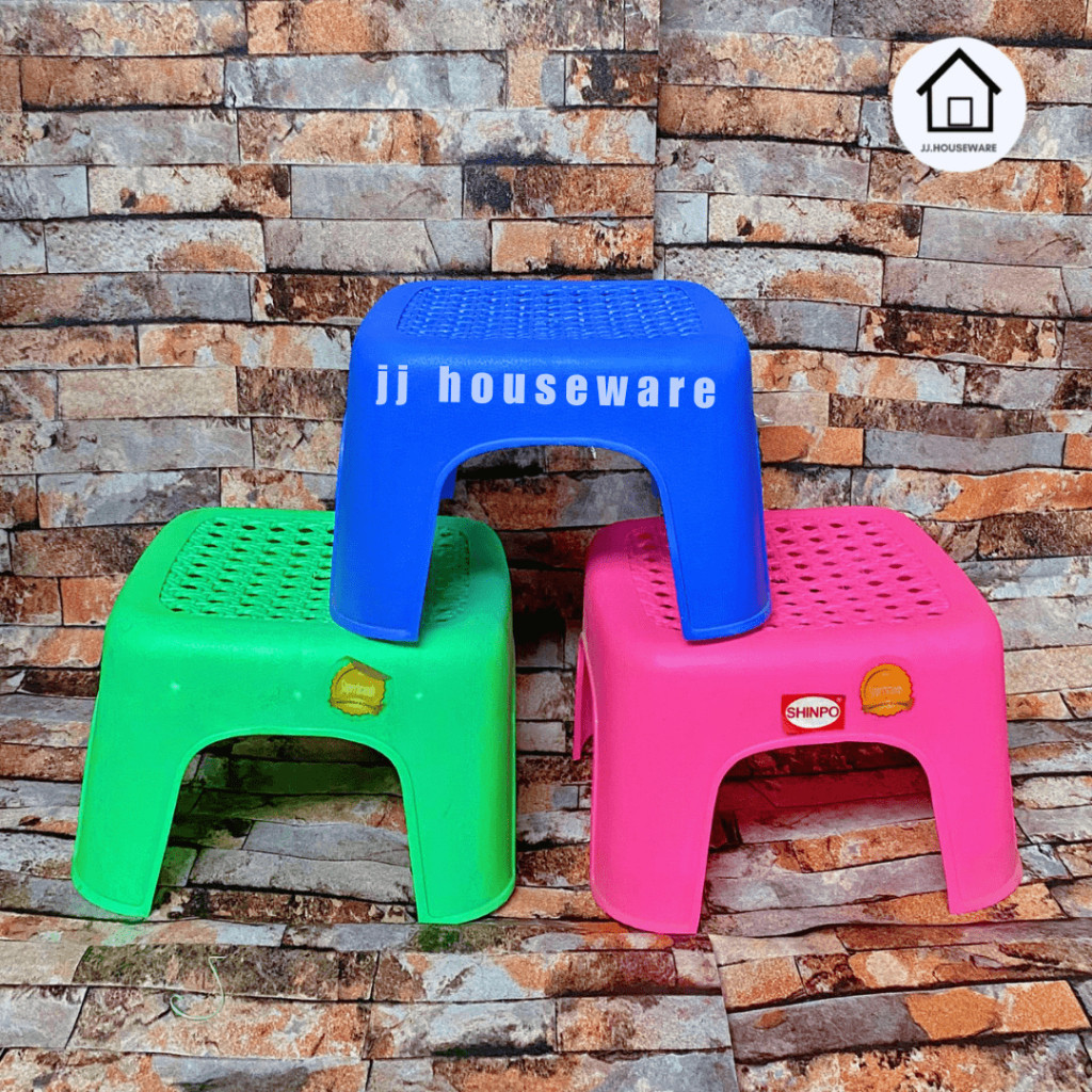 Bangku Plastik Pendek SIP 168 Shinpo / Kursi Jengkok