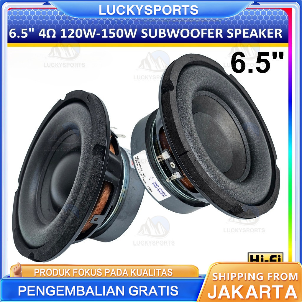Speaker 6.5 inch Subwoofer 150W 4 ohm 6.5" Hifi Speker Woofer LM-6527 6528/Speaker 5.25" inch Subwoo