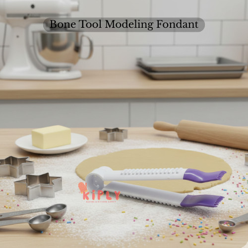 Bone Tool Modeling Fondant Set | Alat Dekorasi Kue Fondant Gumpaste | Fondant Sculpting Tool Pemodel
