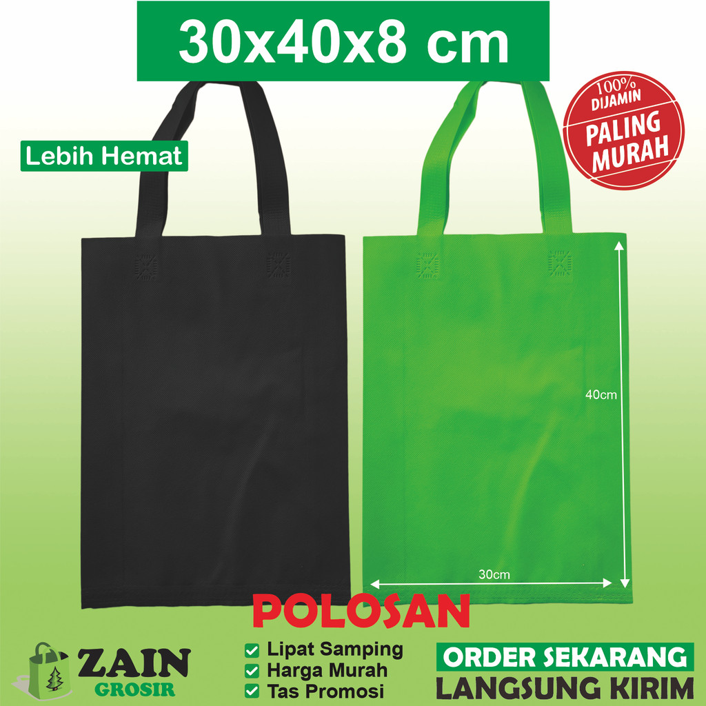 20 Lusin 30x40x8 cm  spunbond goodiebag goodie  bag  tas  tali