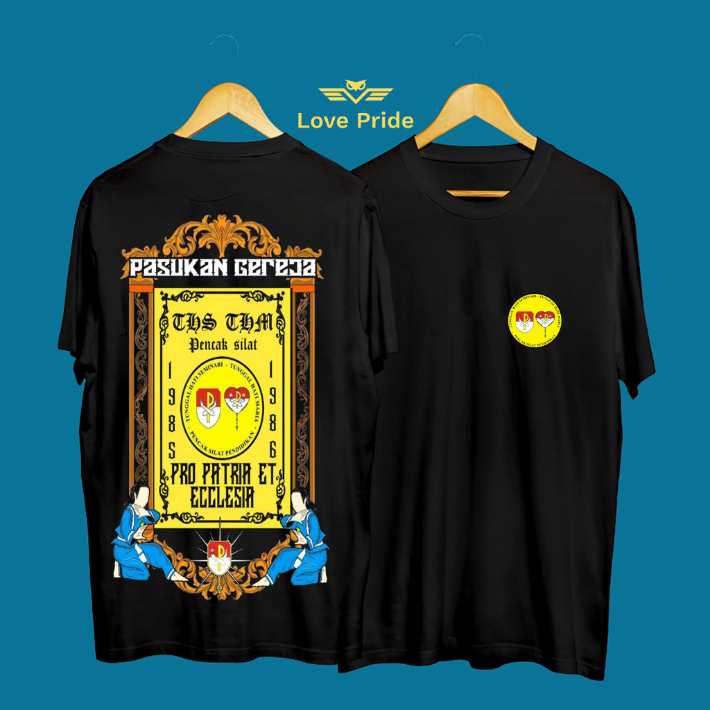 Kaos Tshirt Baju Distro THS THM 1985-1986 Pasukan Gereja Pro Patria Et Ecclesia Premium Terbaru