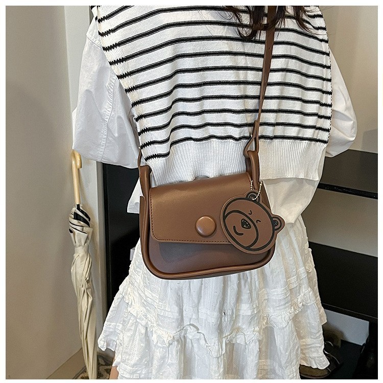 Tas Persegi Kecil Gaya Korea Mewah Tas Selempang Wanita