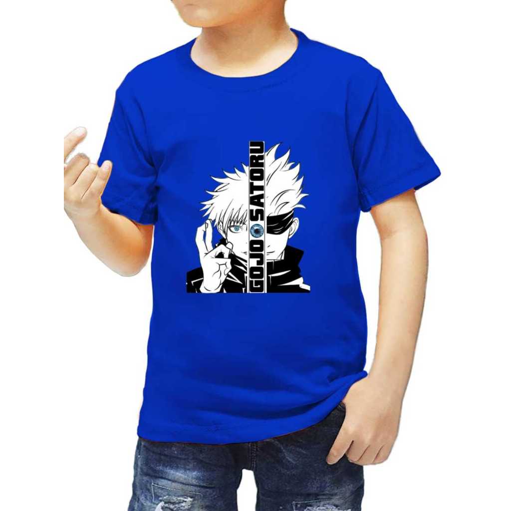 kaos anak laki motif gojo satoru