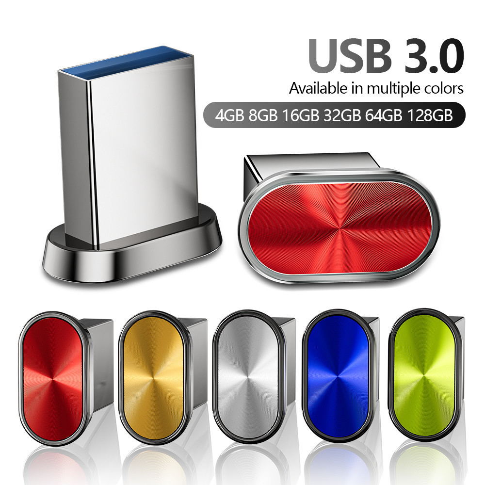 Metal USB30 High Speed Memory Stick 128GB Mini Pen Drive 64GB Creative Gift USB 30 Flash Drive 32GB 