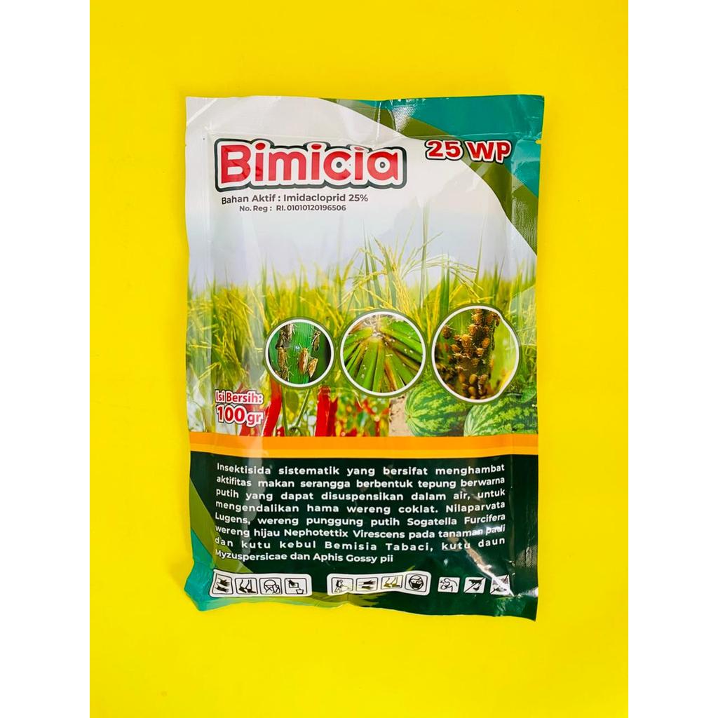 Insektisida sistemik mengendalikan hama wereng thrips BIMICIA 25WP isi 100gr