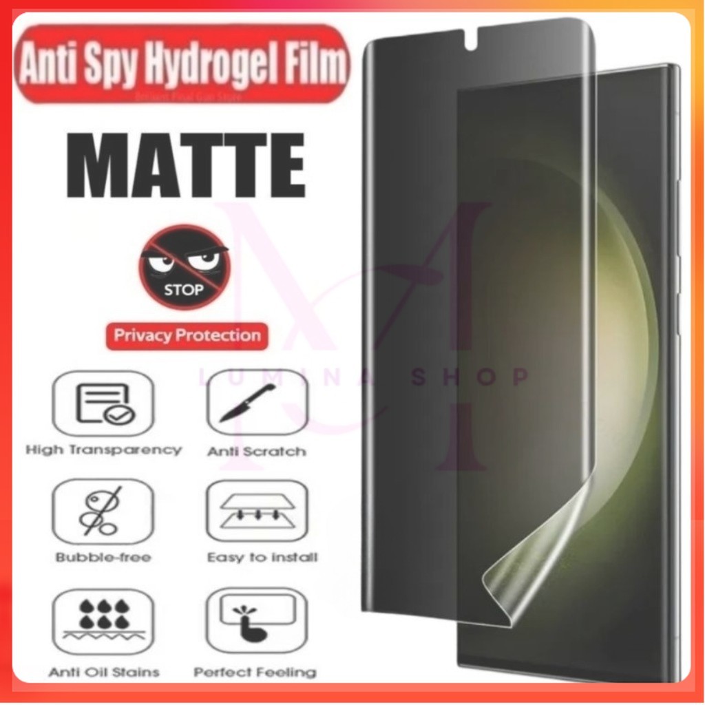 INSTANT Anti Gores Hydrogel Matte Spy Privasi Anti Intip For Oppo Find N2 Flip Oppo Find N3 Flip Opp