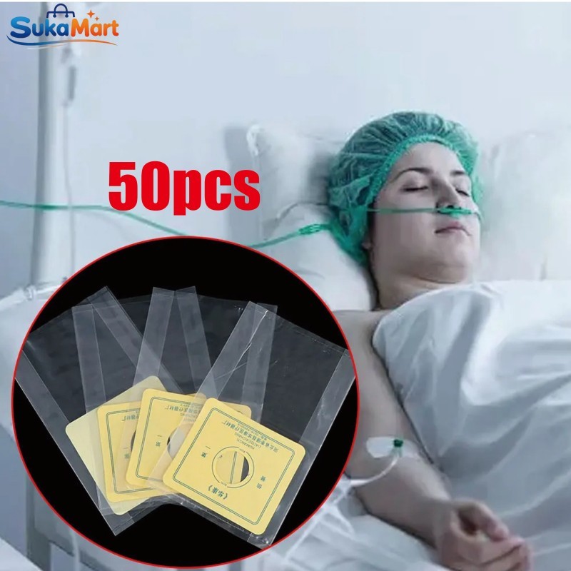 Colostomy Bag 50PCS/Set 6CM One-Piece System Disposable Untuk Perawatan Stoma Pasien Kolostomi