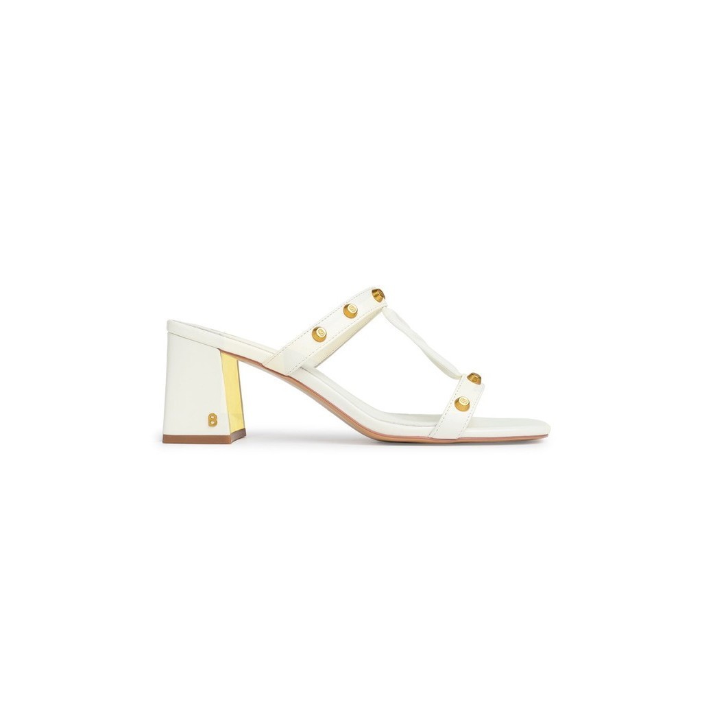 Buttonscarves Kefi Studs Heels - White
