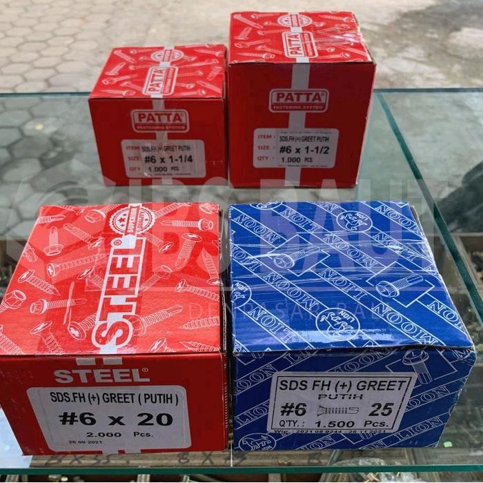 SEKRUP SDS FH 8 10 / GRC KALSI JF/ DRILLING SKRUP ROOFING BAUT - LION - 8x25 /100