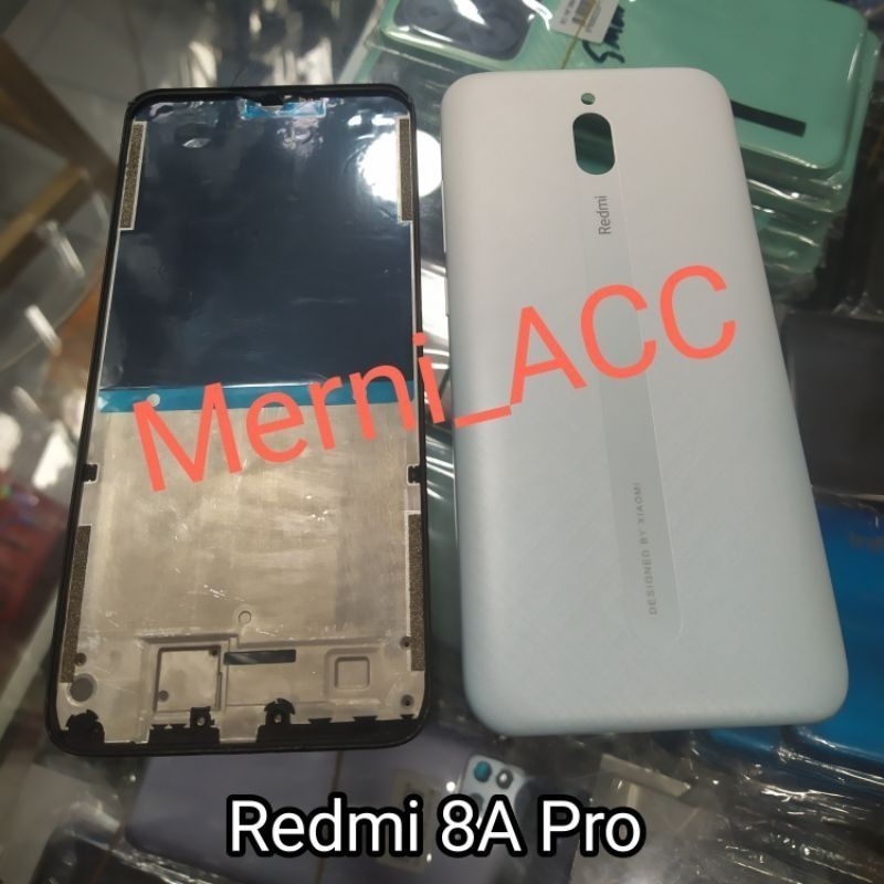 hausing Fullset frame lcd Xiaomi Redmi 8A pro Backdoor + frame lcd Original