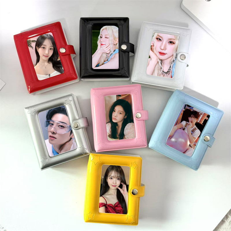 Kpop 3 Inch Card Solid Color Star Organizer Card Book Postcard Collector Card Card Holder Lomo Card 