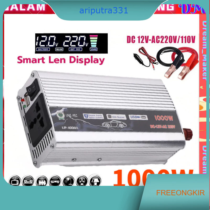 Power Inverter 1000 Watt Power Inverter DC Ke AC Power Inverter 1000W Inverter DC 12V To AC 220VPeng