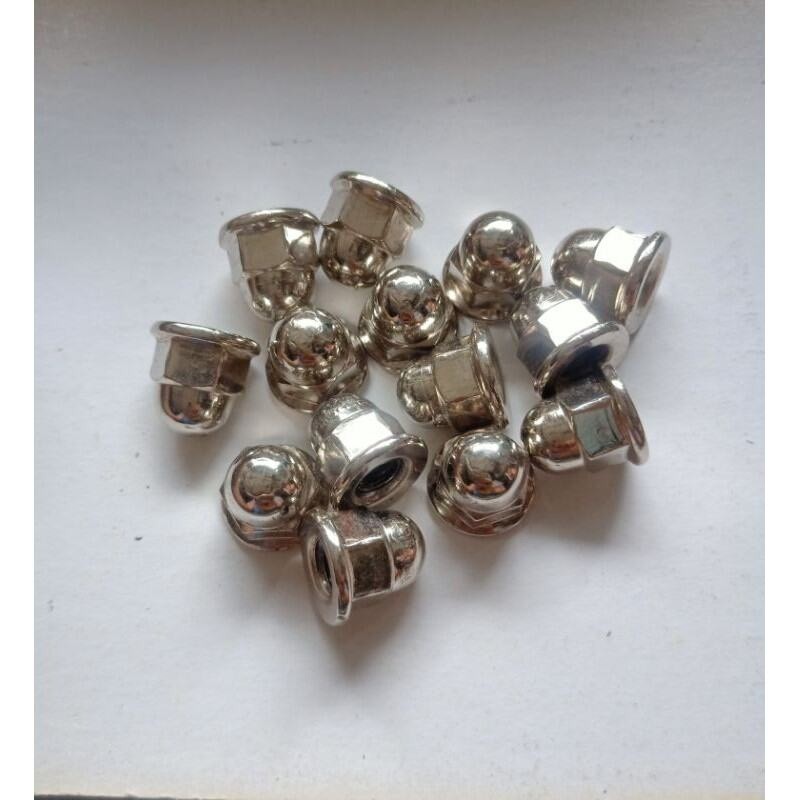 Lim baut motor Mur Topi M6 Kunci 10 Pendek (5biji)