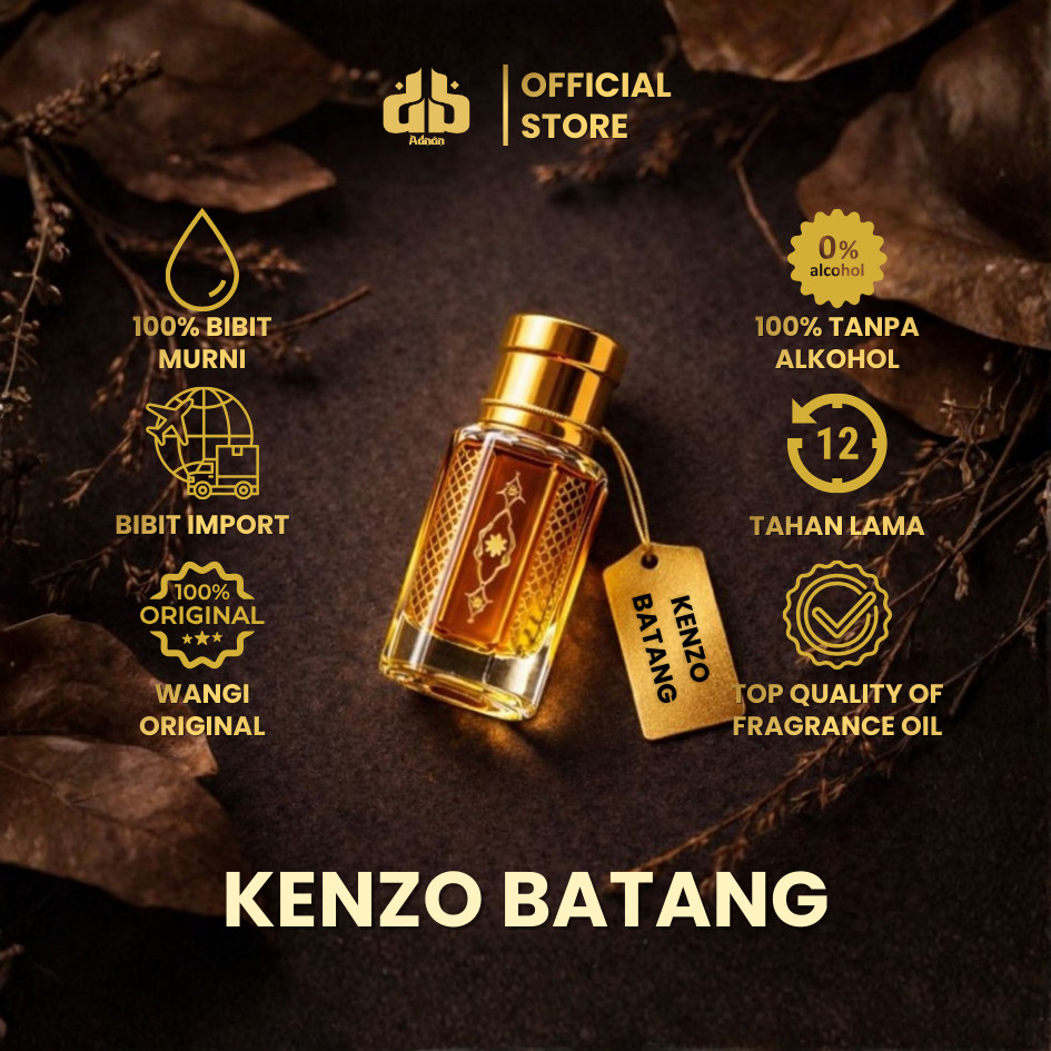 Parfum Tahan Lama KENZO BATANG Bibit Murni Premium Pria Wanita Unisex Aroma Inspired Murni Extrait D