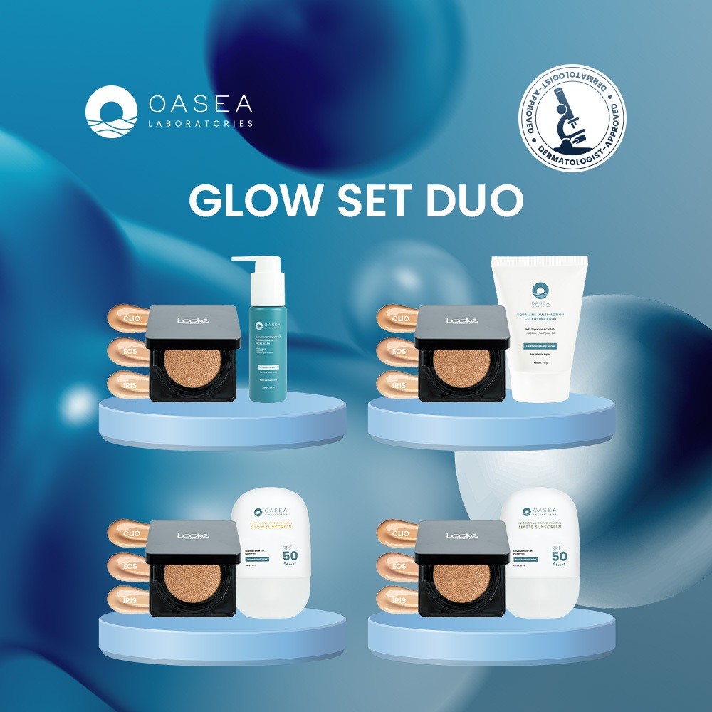 [Oasea x Looke] Glow Set Duo (Oasea Squalane Multi-Action Cleansing Balm 75 g/Tinted Sunscreen Matte