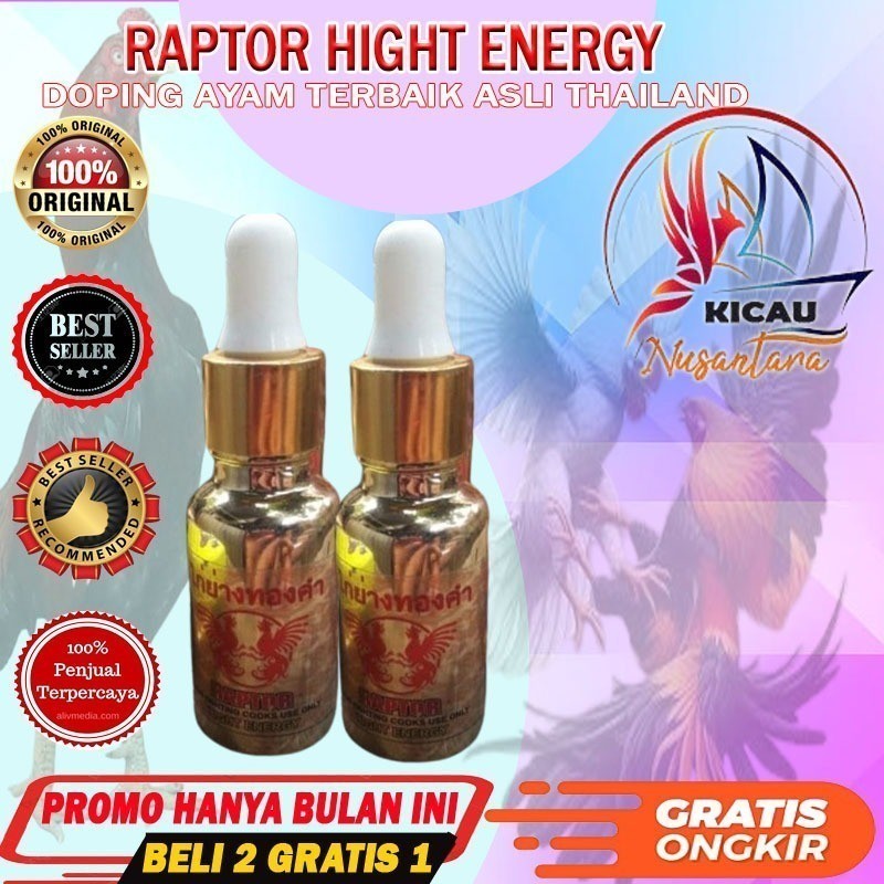 Doping Ayam RAPTOR  Aduan Laga Terbaik Import Thailand Asli