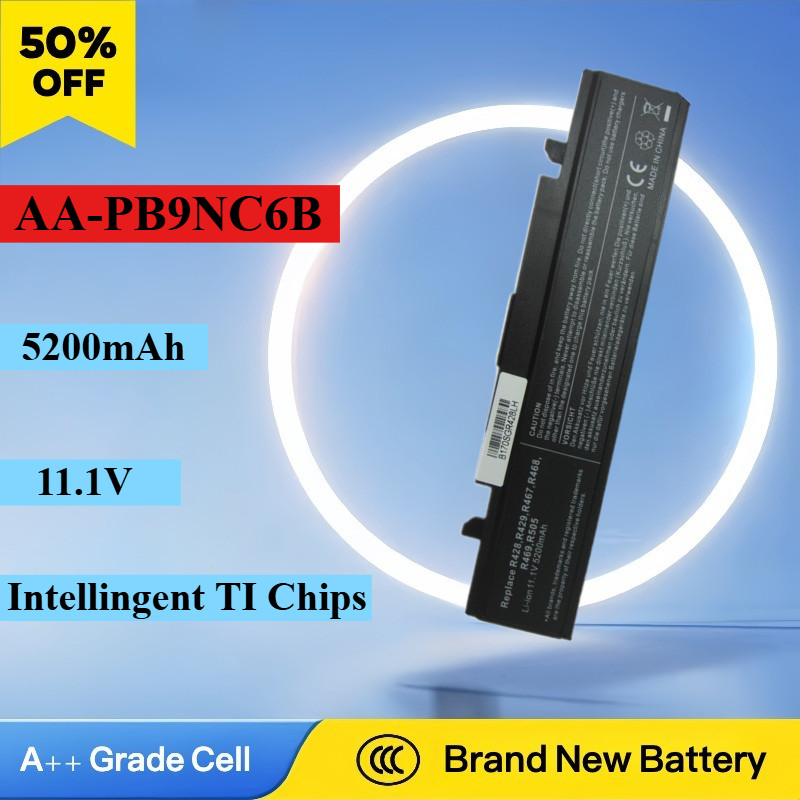 New 11.1V 5200mAh Laptop Battery for Samsung AA-PB9NS6B AA-PB9NC6B PL9NC6W NP350V5C 355V5C Np300v5a 