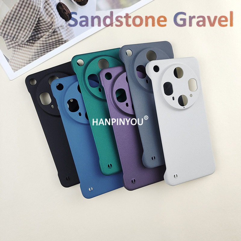 Ultrathin Frameless Sandstone Gravel Case Untuk OPPO Temukan X8 Ultra Pro X8s Plus X7 Ultra X6 X5 Pr