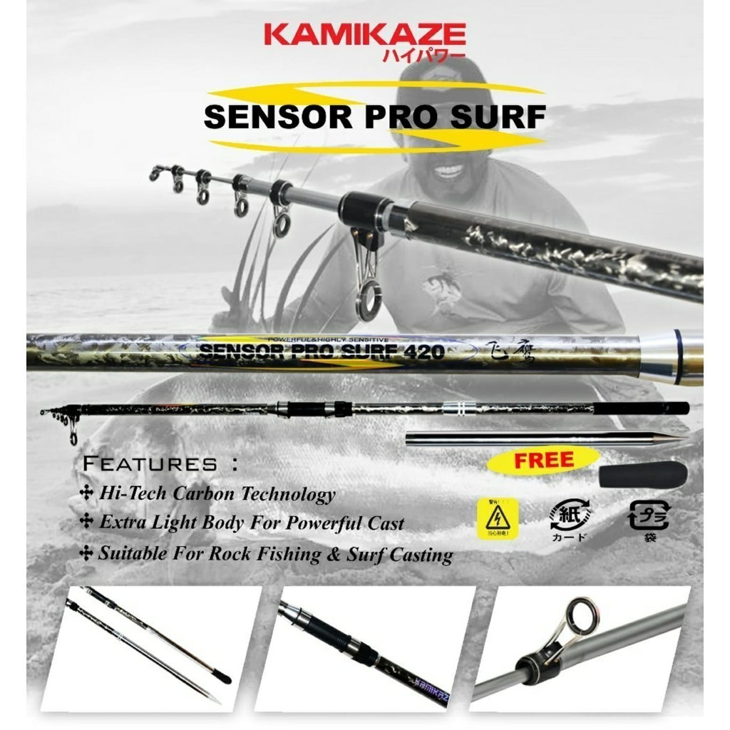 Kamikaze SENSOR PRO SURF Telescopic Rod Joran Antena Pasiran