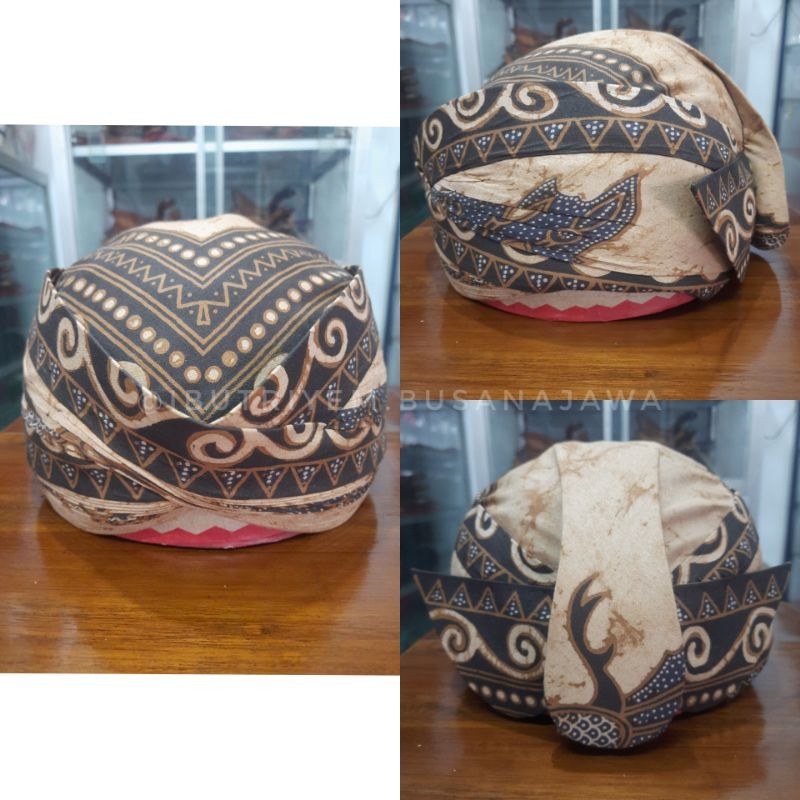 Blangkon Solo Perbawan Lemesan Batik Kombinasi | Bisa Dilipat Bisa Dicuci