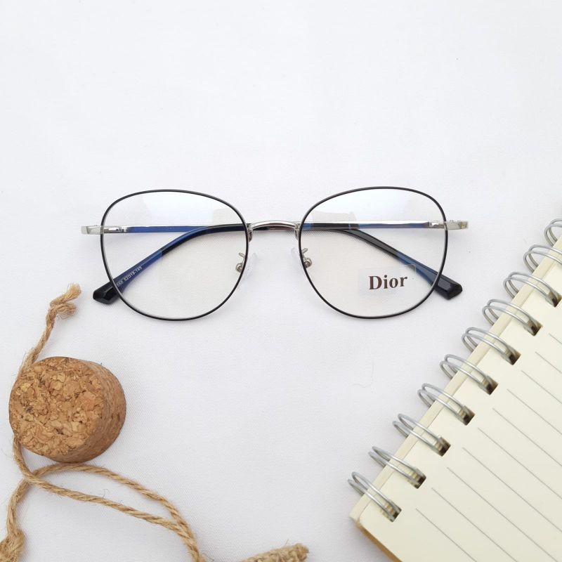 Kacamata 2550 Minimalis Desainer dengan Bingkai Bulat Berkualitas Optik Size 52-18-143