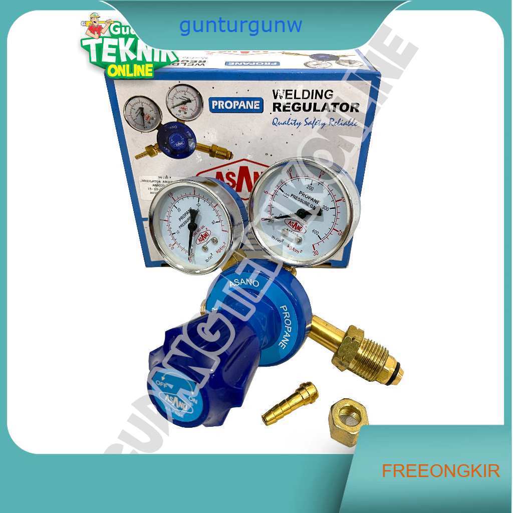 ASANO Regulator Las LPG PROPANE - Propane Argon -Acetylene - CO2 / Regulator Tabung Las Karbit - Oks