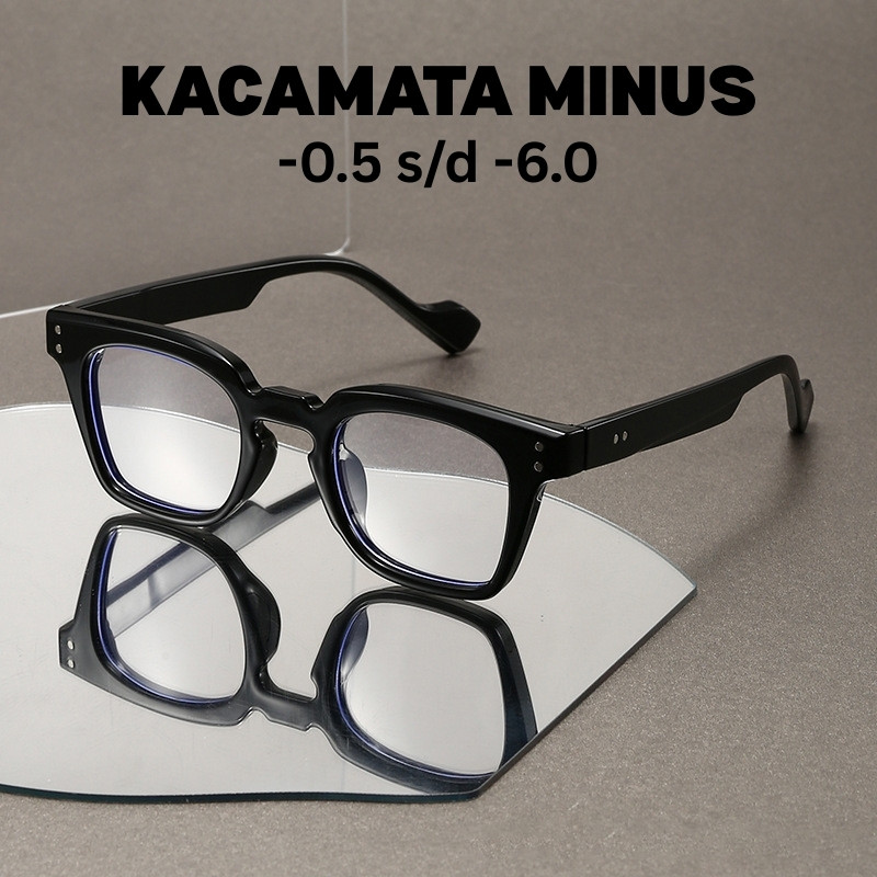 Kacamata Minus Fashion Korea Retro Anti Blue Light anti Radiasi Model Cat Eye Kacamata Baca Minus 33