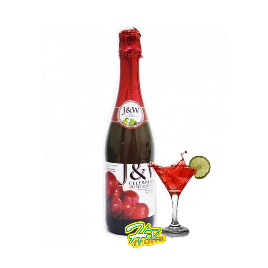 J&W Celebration Rose Grape / Anggur Merah Berkarbonasi - 750ml