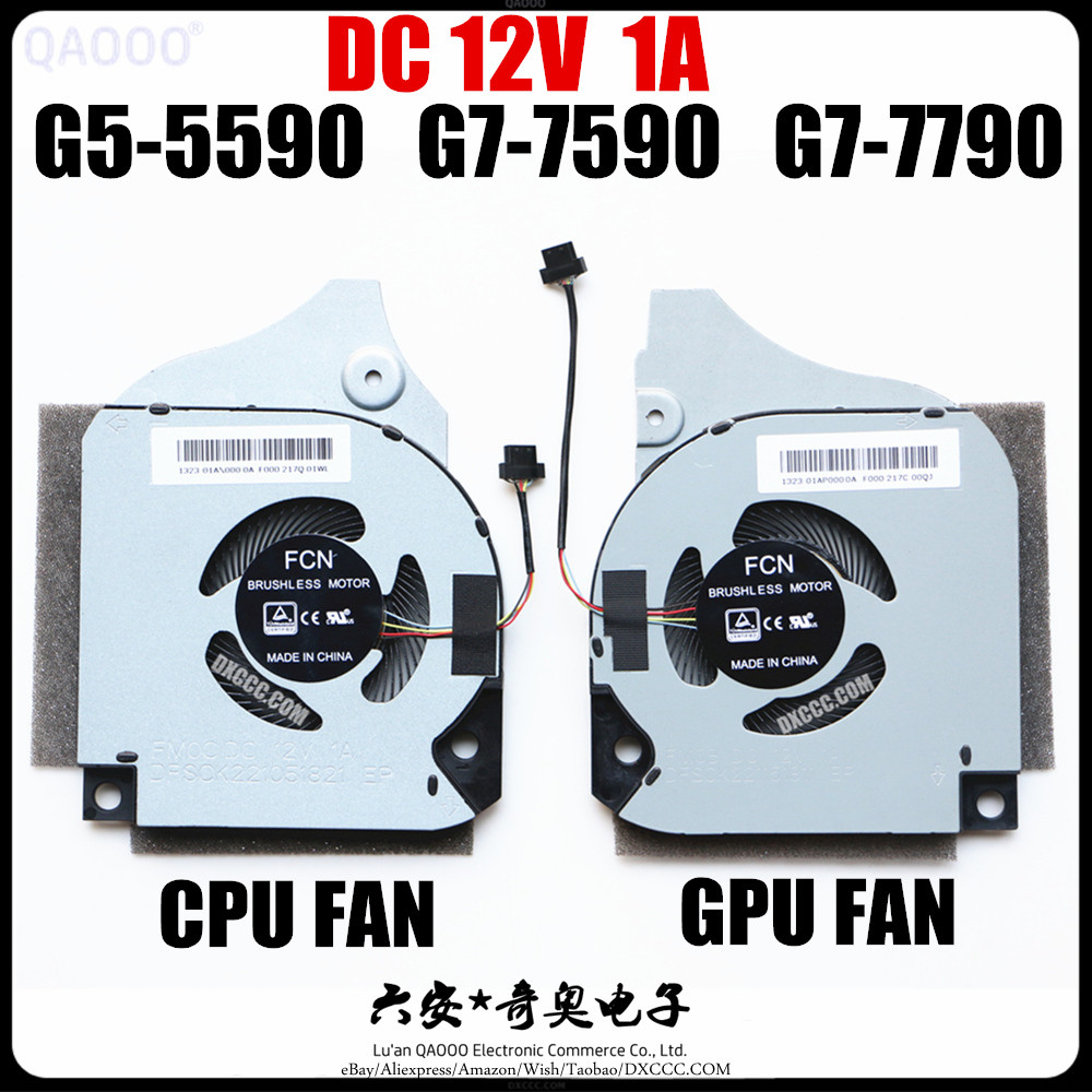 PREORDER CN-063NYM / CN-0FK2HP For DELL INSPIRON P82F G5-5590 CPU & GPU Cooling Fan DC5V 0.5A CN-0C0