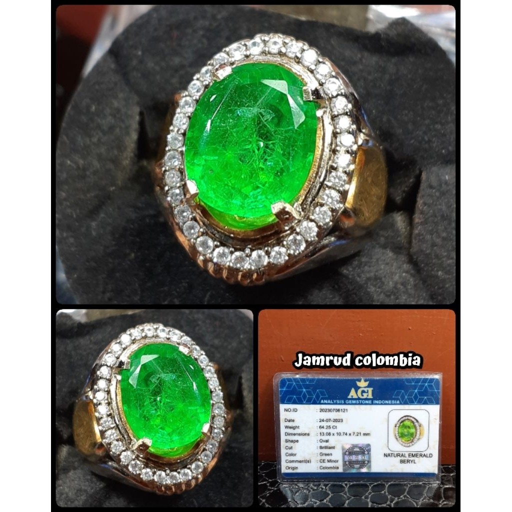 Original Permata Jamrud Colombia Super Ijo Botol