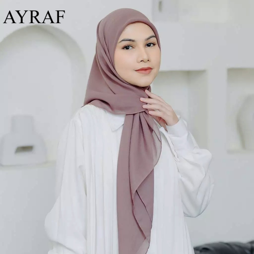 Hijab Bella Square Premium Polycotton Size 115x115 Anti Letoy Best Quality / Hijab Segiempat Bahan P