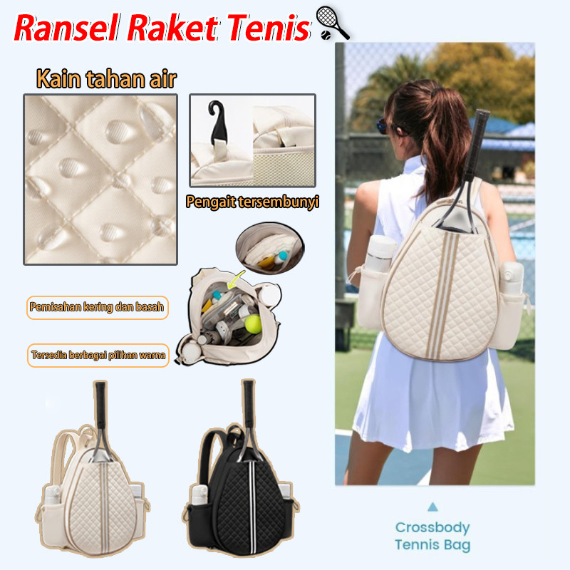 [COD] Tas ransel raket tenis / tas tenis / tas ransel bulu tangkis 2-in-1 / tas ransel raket