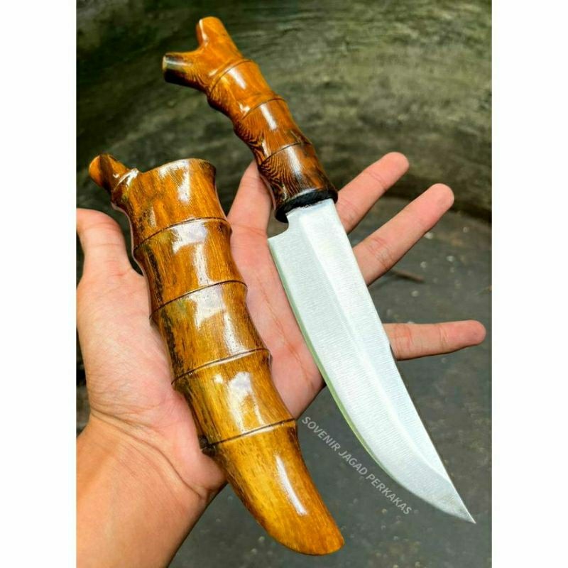(ar_shop91) Pisau Seset Model Bambu Petuk Pethuk Natural Bamboo Stylish Baja Per Asli