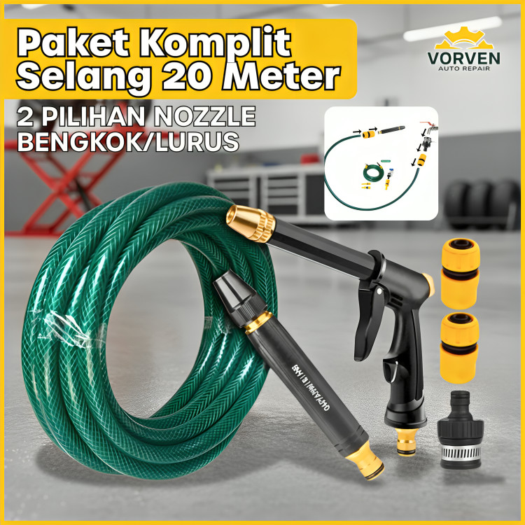 Semprotan Cuci Mobil 20 METER Komplit Semprotan Air Tanaman Selang Cuci Mobil Motor Semprotan Cuci M