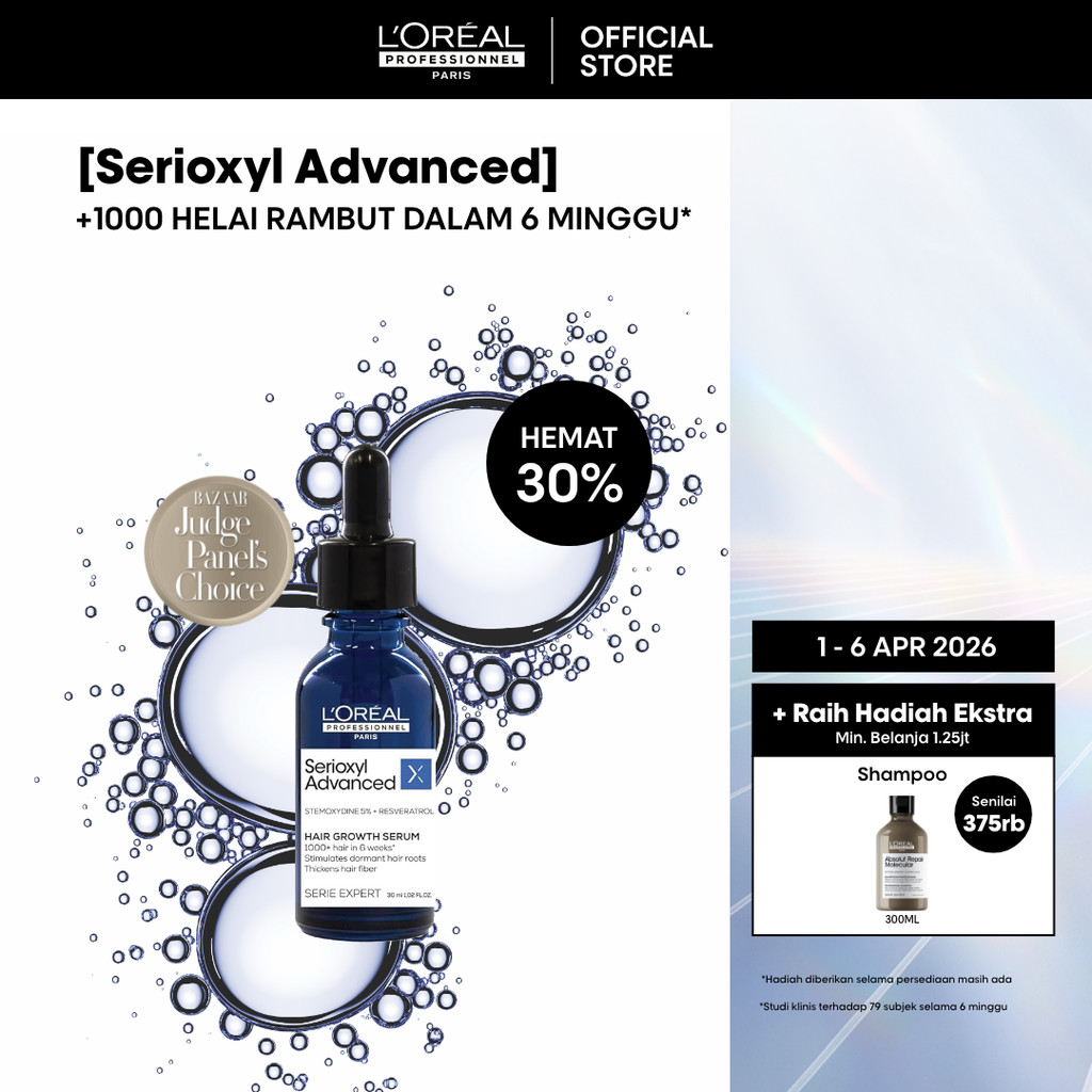 Serioxyl Advanced Hair Serum 30ml - Untuk Penumbuh Rambut Lebih Lebat by L'Oreal Professionnel