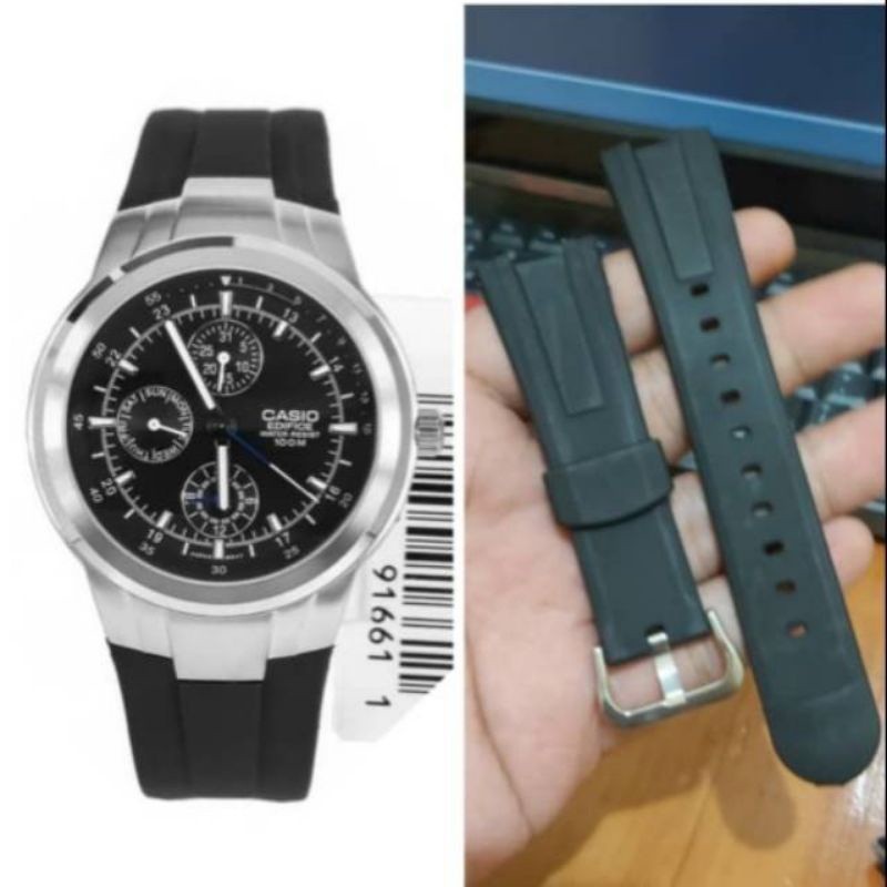 TALI JAM CASIO EDIFICE EF-305 EF305 EF 305 WARNA HITAM