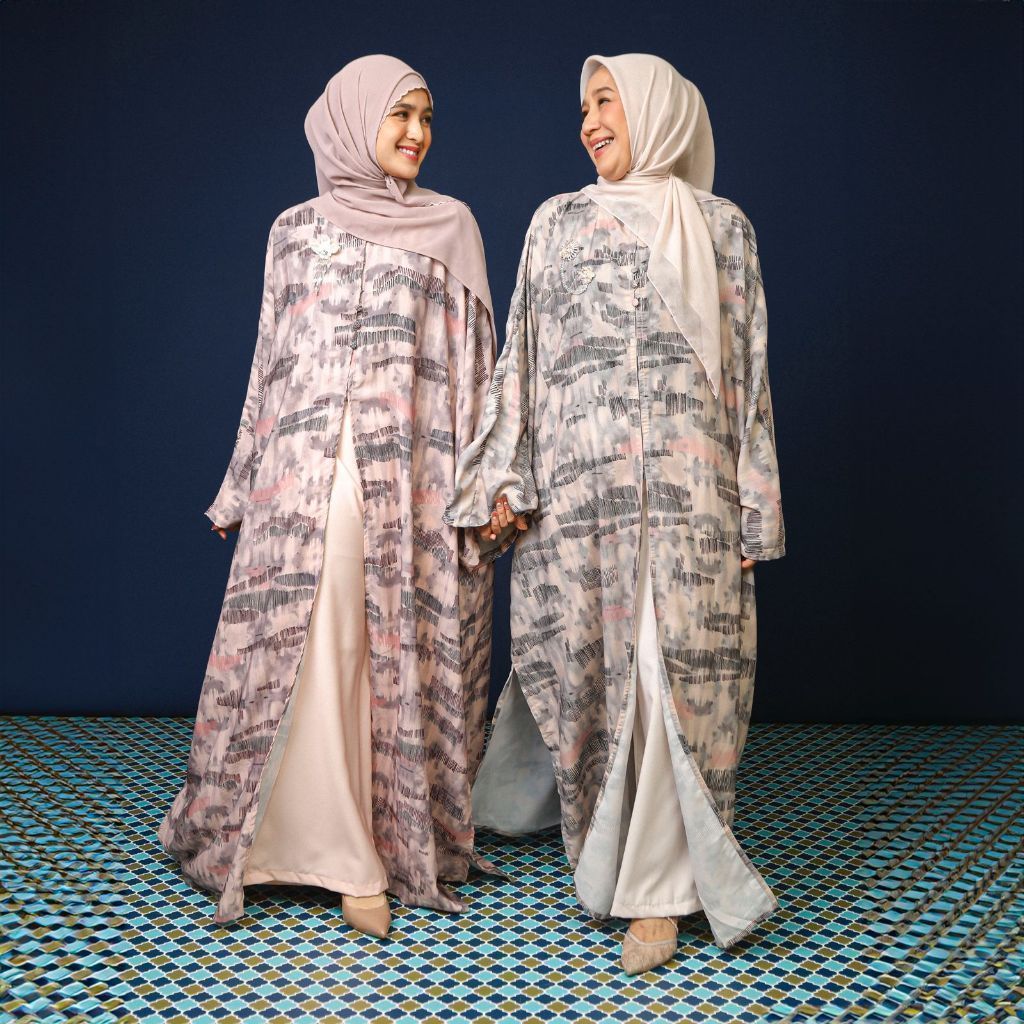 Lozy Hijab - Yura Dress Outer (Long Outer Wanita Etnik Bahan Arabian Premium)