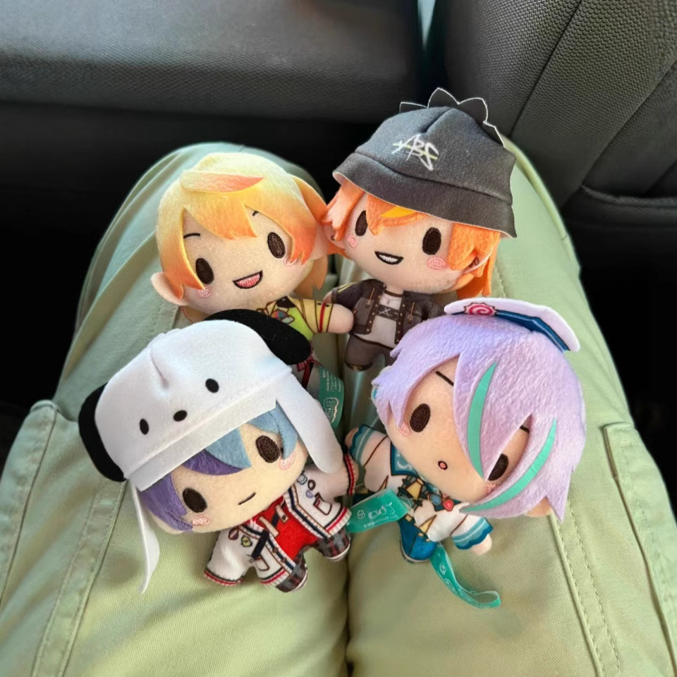 Project SEKAI Fan-made 10cm Cotton Plush Dolls Aoyagi Toya Shinonome Akito Keyain Pent with Bean Eye