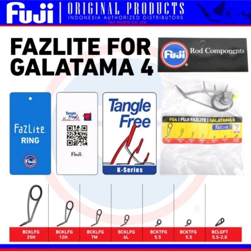 Sparepart Ring Guide FUJI ROD COMPONENT FAZLITE | Galatama  |  Casting | Jigging | Ultralight . JF