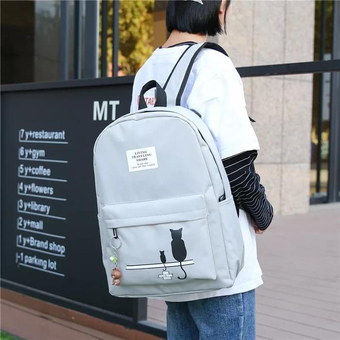 tas sekolah anak tas ransel sekolah Bags Fashion Wanita - Hitam