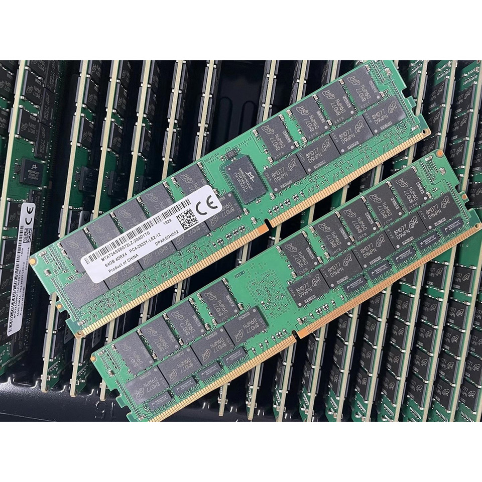 1PCS RAM 64G  DDR4 2933 Server Memory MTA72ASS8G72LZ2G9D1 64GB 4DR×4 PC42933Y