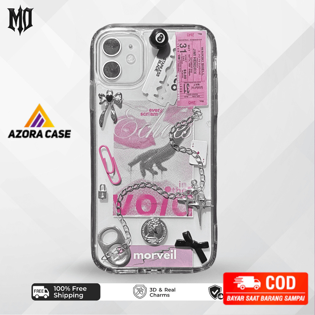 [AZ] Luxe - CASE HP IPHONE ANDROID casing resin unik aesthetic keren gothic y2k - M14