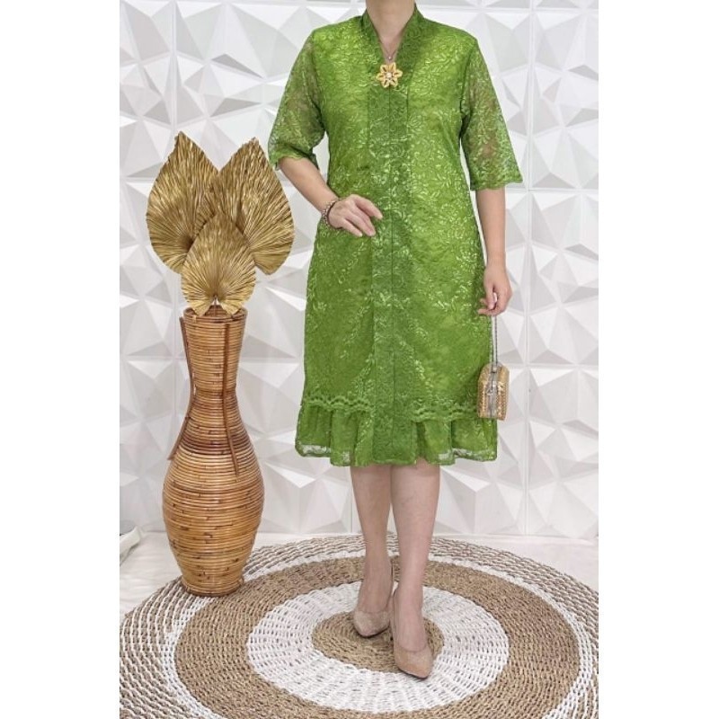 HC DRESS Kartini /Dres brukat kartini modern
