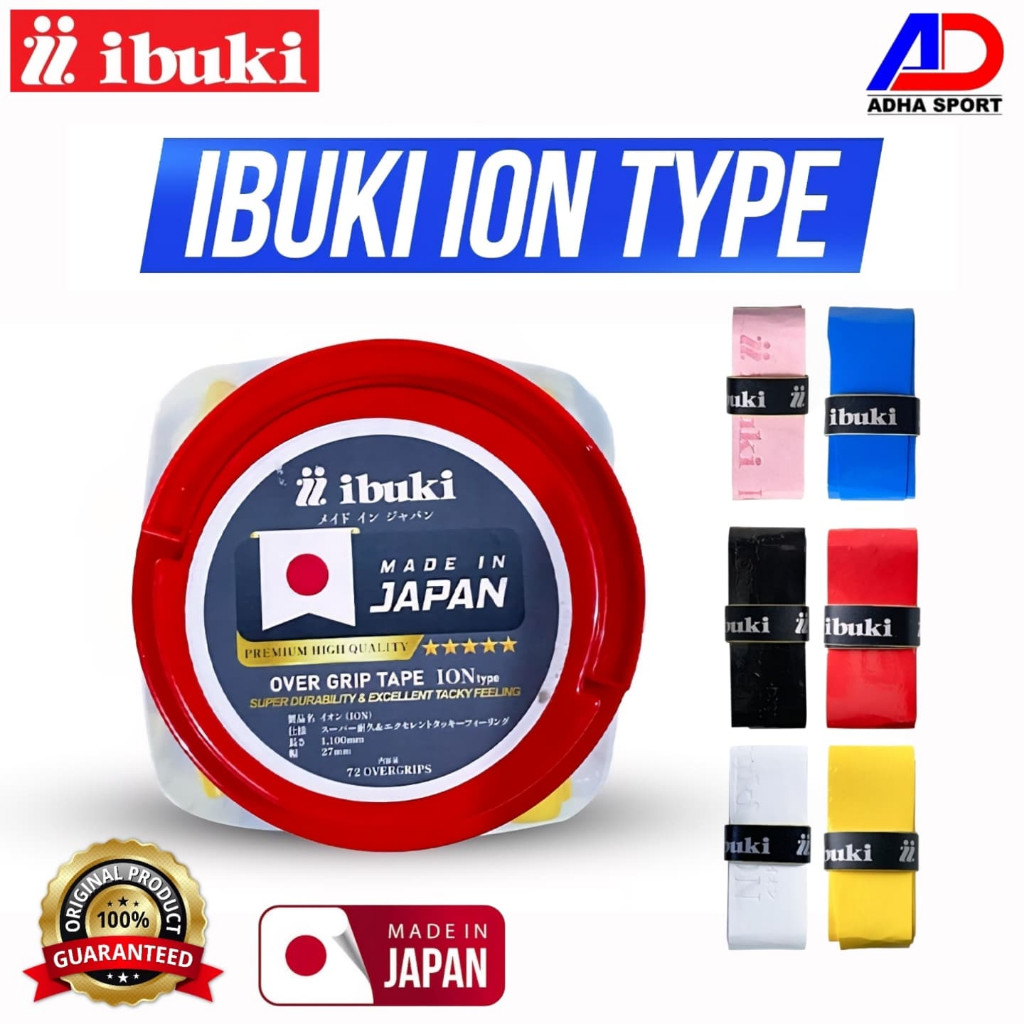 Mountivityy - Grip Badminton IBUKI ION Type Original Handrip Raket Bulutangkis Made in Japan