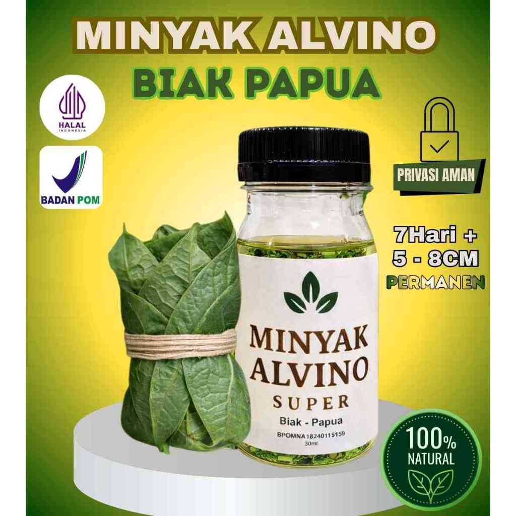 [ COD ] Minyak Pijat Daun Tiga Jari Alvino Asli Papua Minyak Daun Bungkus Isi 30 ML