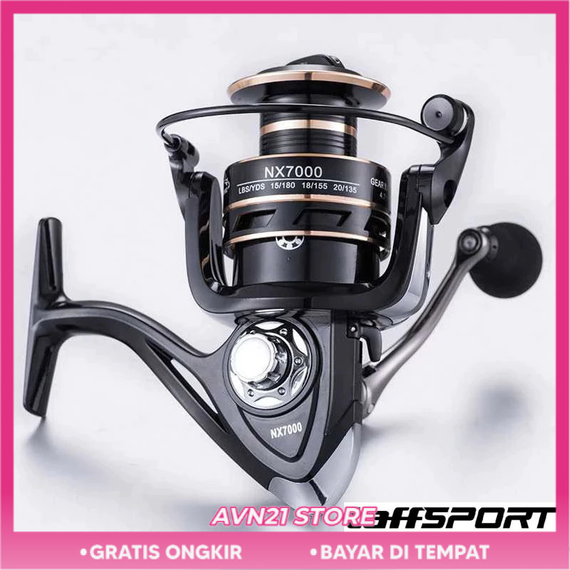 PROMO TaffSPORT Reel Pancing Gold Sharking NX Series NX2000 NX4000 NX6000 Rel Real Rol Ril Gulungan 