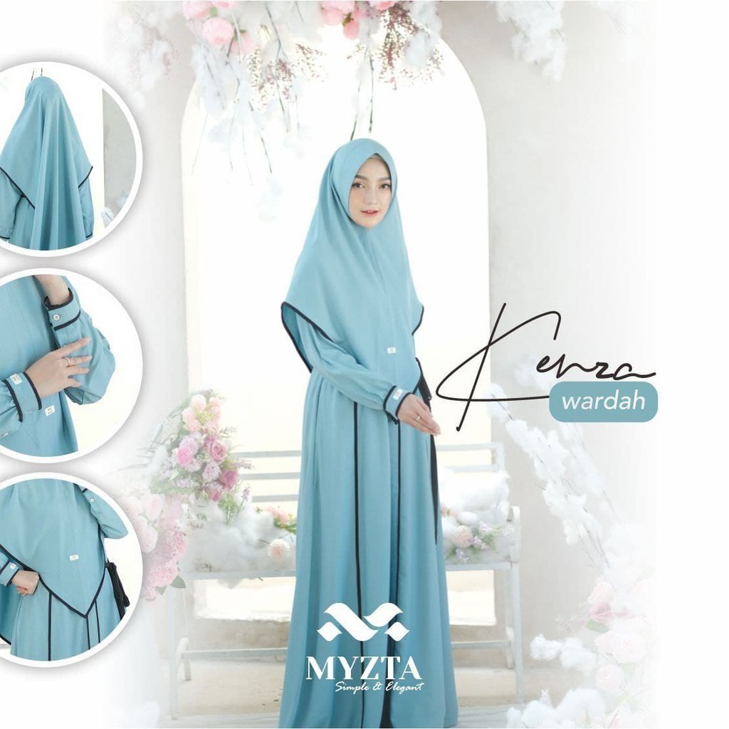 SET GAMIS ELEGAN MYZTA KENZA SYARI MAROON MOCCA TUA NAVY SALEM SET GAMIS DEWASA MYZTA KENZA SYARI TE