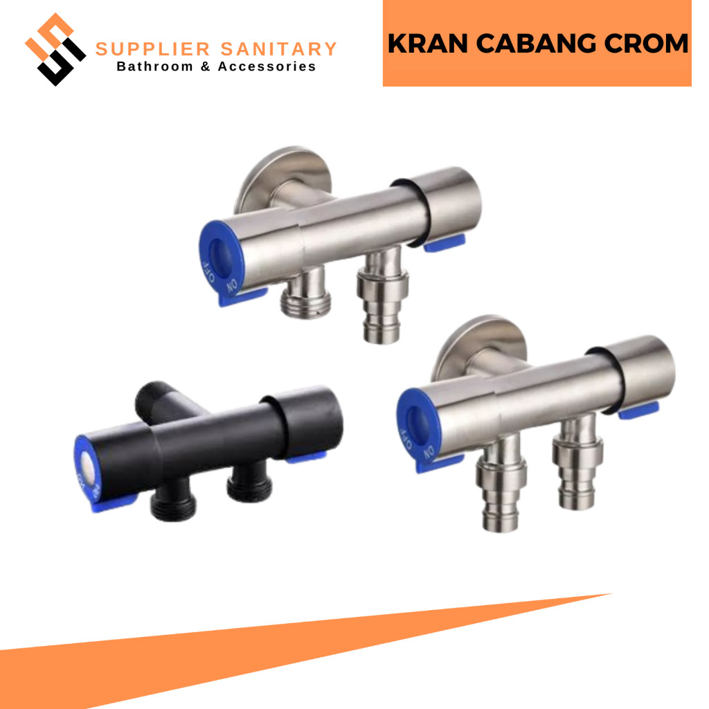 Stop kran cabang shower/kran cabang stenlies/kran shower
