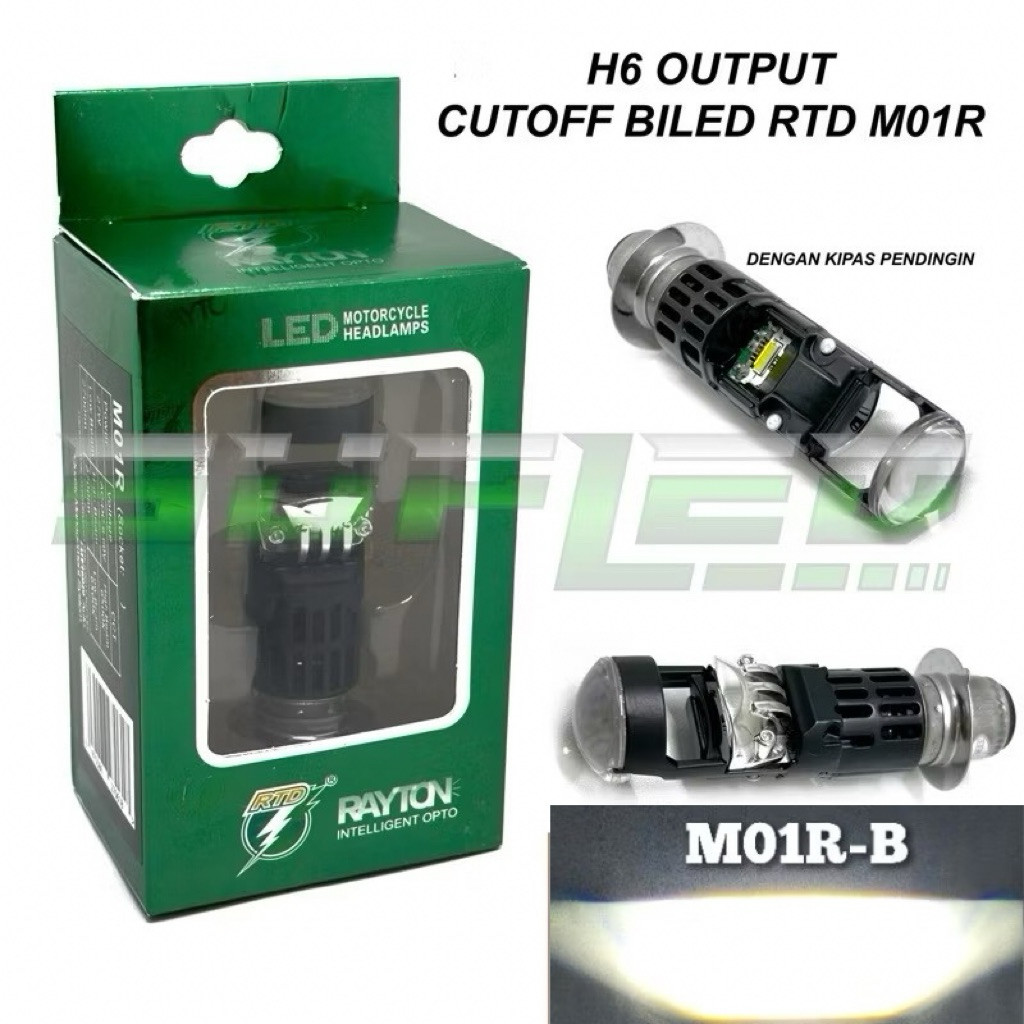 LAMPU LED RAYTON H6 M01R-B m01rb 27watt FLAT CAHAYA BILED